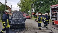 Feuerwehr Groß Kölzig - Brand PKW Groß Kölzig