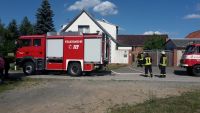 Feuerwehr Groß Kölzig - Gebäudebrand Preschen