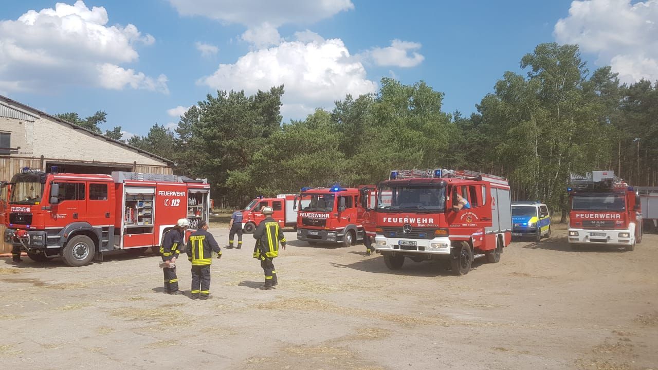 Feuerwehr Groß Kölzig - Radladerbrand Gahry
